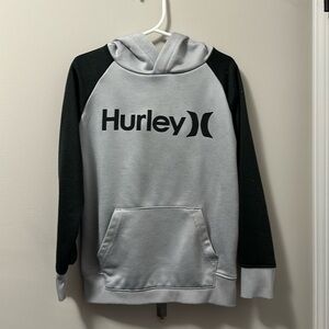 Little Boy Size 4/5 gray and black Hurley hoodie